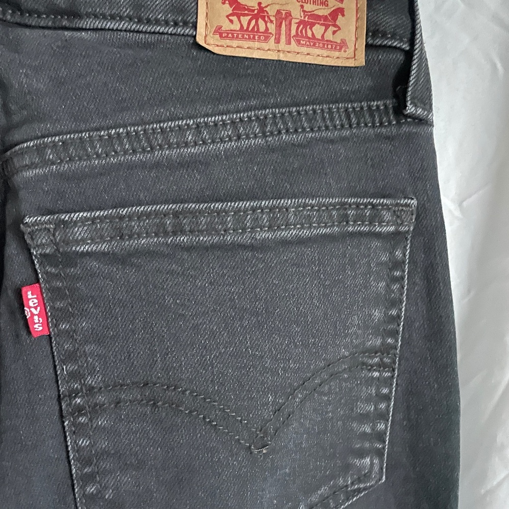 Levis Superlow Boot Black Charcoal Women's Jeans | Size 26
